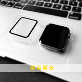 アップルウォッチ ケース 保護 カバー 透明  Apple Watch 7 SE 6 5 4 3 2 1 45mm 44mm 42mm 41mm 40mm 38mm 耐衝撃 全面保護 保護ケース クリア ブルーライトカット ガラスフィルム 装着簡単 超薄型 互換品 動画あり