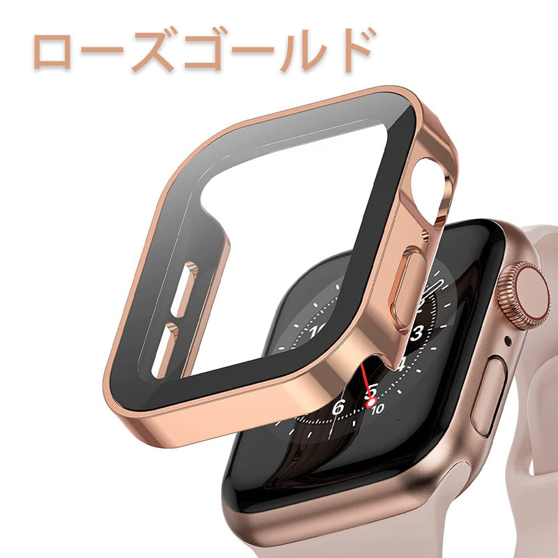 Apple Watch 7 45mm ブラック ローズゴールド ステンレスケース